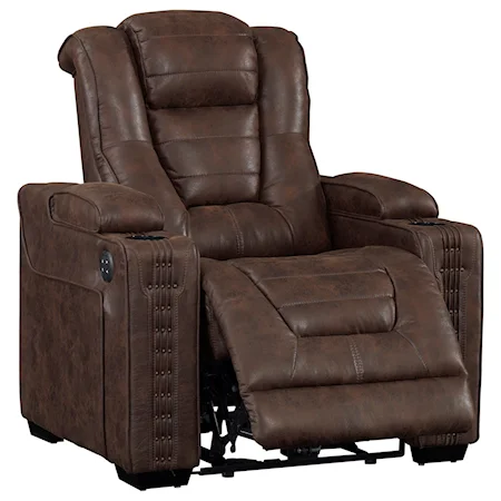 Power Recliner with Cup Holders